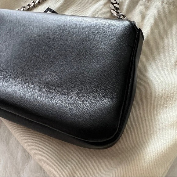 FENDI Micro Baguette Monster Pouch Clutch Bag Napa Leather Black - Picture 9 of 14